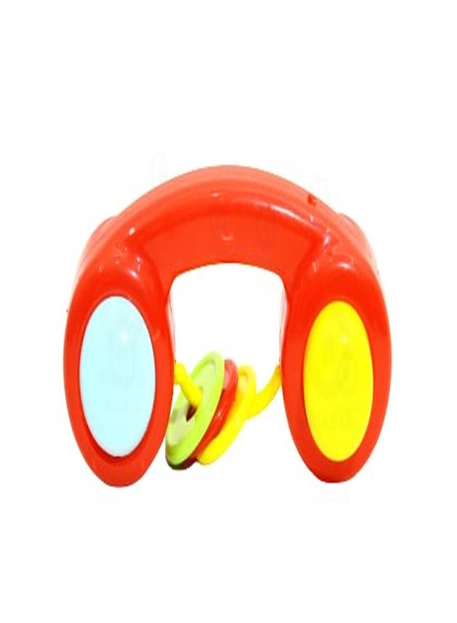 Quasar 3 in 1 Colorful Rattle Smoothing Plastic Non-Toxic Rings Babies 6months+ Children Toy and Infant Products Born Baby First Toys - Image 4